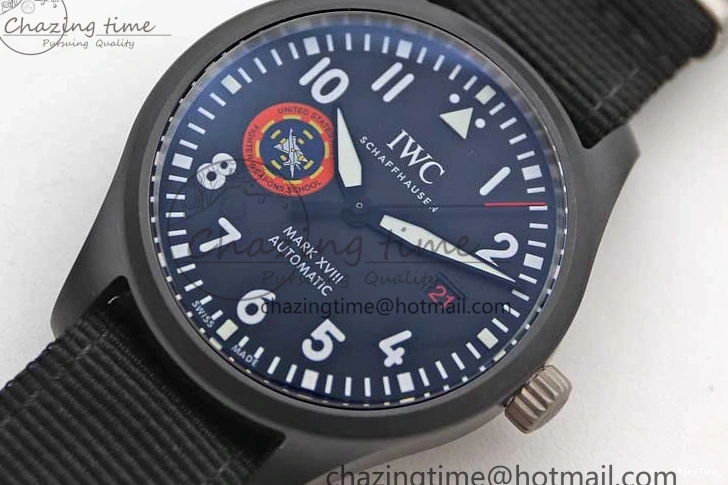 MIROTIME 0213 Mark XVIII ‘TOPGUN SFTI’ Ceramic M+F Best Edition Black Dial on Black Nylon Strap A MultiPurpose 7047